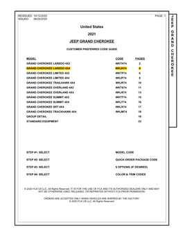 United States 2021 JEEP GRAND CHEROKEE