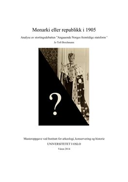 Monarki-Eller-Republikk-I-1905.Pdf (1.436Mb)