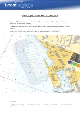 New Super Yacht Berthing Faculty