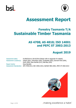 Assessment Report