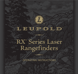 RX™ Series Laser Rangefinders