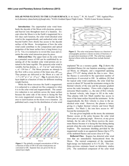 Solar Wind Fluence to the Lunar Surface