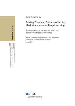 Pricing European Options with Lévy Market Models and Deep Learning