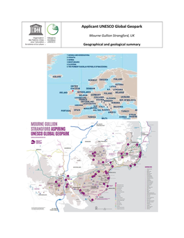 Applicant UNESCO Global Geopark