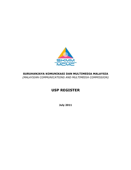 Usp Register