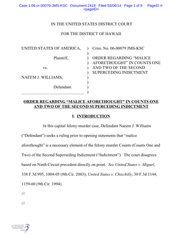 Case 1:06-Cr-00079-JMS-KSC Document 2419 Filed 03/06/14