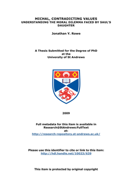 Jonathan Y. Rowe Phd Thesis