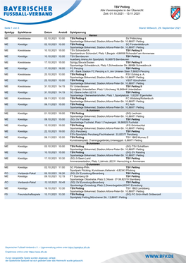 TSV Peiting Alle Vereinsspiele in Der Übersicht Zeit: 01.10.2021 - 13.11.2021