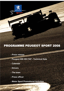Programme Peugeot Sport 2008