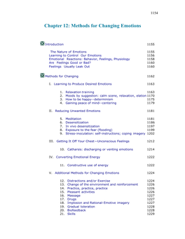 Methods for Changing Emotions