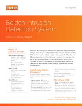 Belden Intrusion Detection System