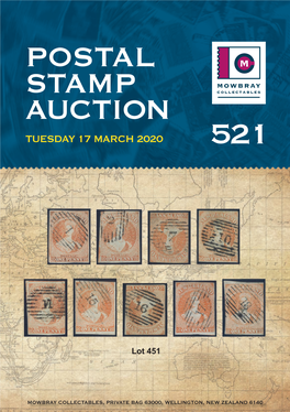 Postal Stamp Auction Tuesday 17 March 2020 521