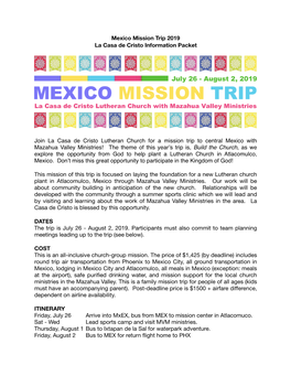 Mexico Information 2019
