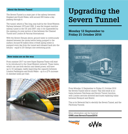 Upgrading the Severn Tunnel