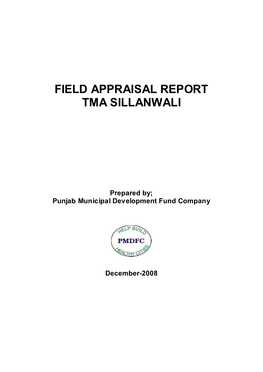 Field Appraisal Report Tma Sillanwali