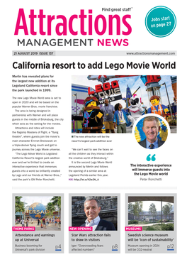 Attractions Management News 21St August 2019 Issue