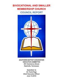 Bivocational and Smaller Membership Church Council Report