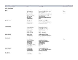 2019 Committees Roster.Xlsx