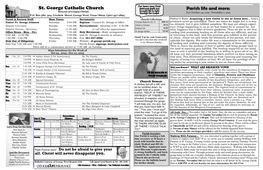 Parish Life and More: St. George Catholic Church