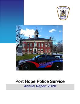 Port Hope Police Service Annual Report 2020