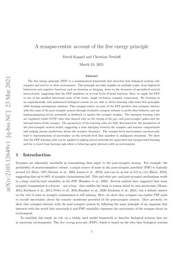 Arxiv:2103.12649V1 [Q-Bio.NC] 23 Mar 2021