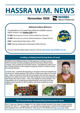 HASSRA W.M. NEWS November 2020