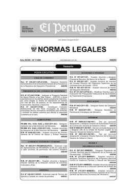 Cuadernillo De Normas Legales