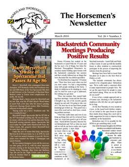 The Horsemen's Newsletter