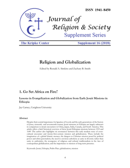 Religion and Globalization