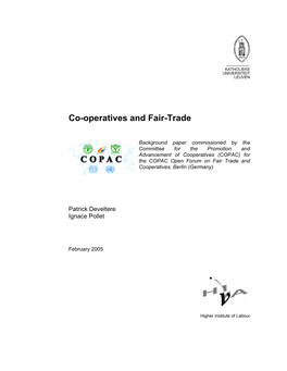 Co-Operatives and Fair-Trade