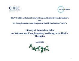 Library of Research Articles on Veterans and Complementary and Integrative Health Therapies
