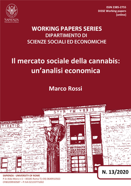 Il Mercato Sociale Della Cannabis: Un'analisi Economica