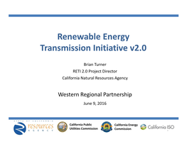 Renewable Energy Transmission Initiative V2.0