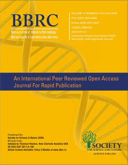 An International Peer Reviewed Open Access Journal for Rapid Publication