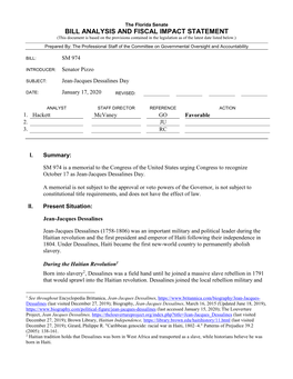 Bill Analysis and Fiscal Impact Statement