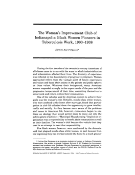 The Woman's Improvement Club of Indianapolis