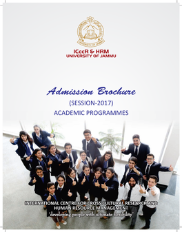 Admission Brochure (SESSION-2017) ACADEMIC PROGRAMMES