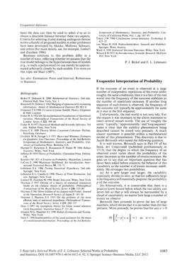 Frequentist Interpretation of Probability