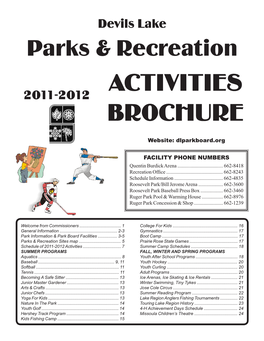 Activities Brochure