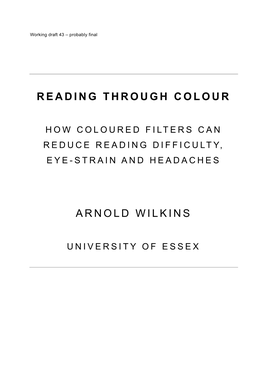 Reading Through Color