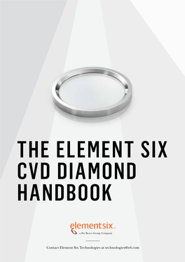 The Element Six Cvd Diamond Handbook