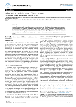 Advances in the Inhibitors of Janus Kinase