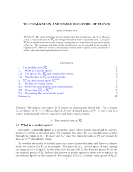 Tropicalization and Semistable Reduction of Curves