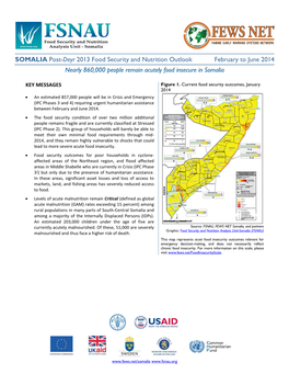 SOMALIA Post-Deyr 2013 Food Security and Nutrition Outlook February to June 2014