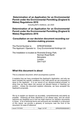 Decision Document Recording Our Decision-Making Process