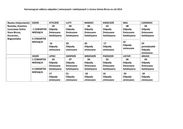 Harmonogram Odbioru Odpadów Z Poszczególnych