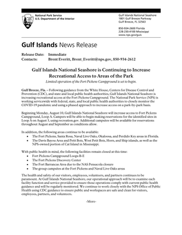 Gulf Islands News Release