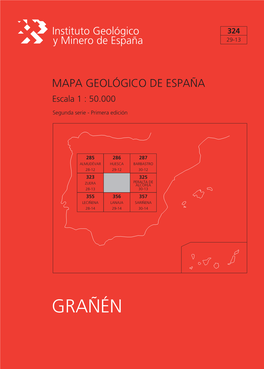 GRAÑÉN MAPA GEOLÓGICO DE ESPAÑA Escala 1:50.000