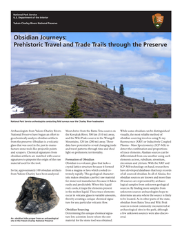 Obsidian Journeys: Prehistoric Travel and Trade Trails Through the Preserve