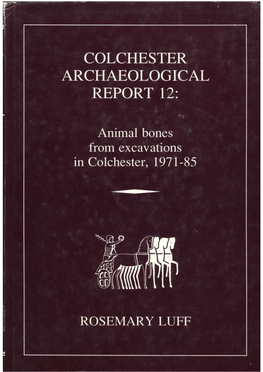 Colchester Archaeological Report 12